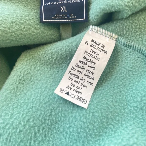 Vineyard vines 1/4 button pullover fleece jacket for men